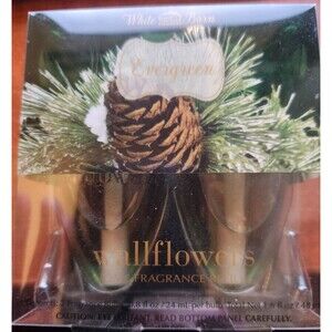 Bath and Body Works Wallflowers Lot of 2 Bulbs Evergreen Fragrance Refills